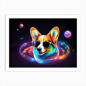 Galaxy Corgi 4 Art Print