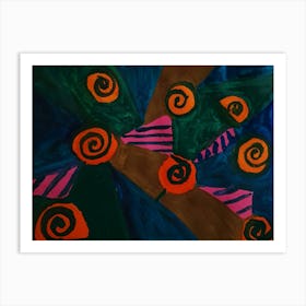 Little spirals Art Print