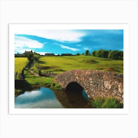 Stone Bridge Over A Stream Art Print