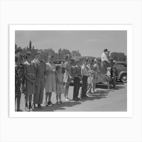 Watching The Parade On The Fourth Of July At Vale, Oregon By Russell Lee Art Print