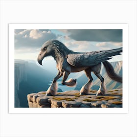 Etheral Fantasy Bird Horse Art Print