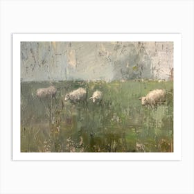 Sheep In The Meadow 1 Art Print