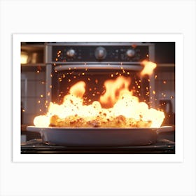 Fire In The Oven Art Print