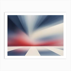 Abstract Background With A Burst Of Light And Color From The Center Art Print