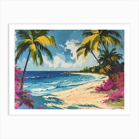 Tropical Beach 1 Art Print
