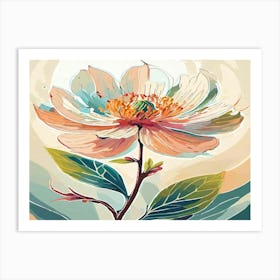 Peony Flower Art Print