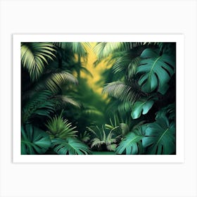 Jungle Background Art Print