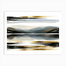 Gold And Black Canvas Print 52 Art Print