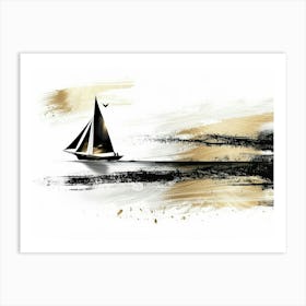 Sailboat Canvas Print 4 Art Print