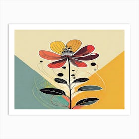 Abstract Flower Art Print