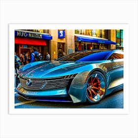 Futuristic Sports Car 1 Art Print