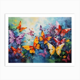 Butterflies In The Sky Art Print