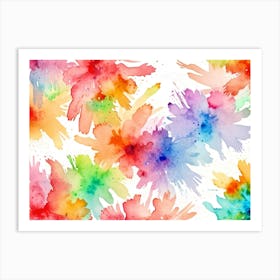 Watercolor Splatters 5 Art Print