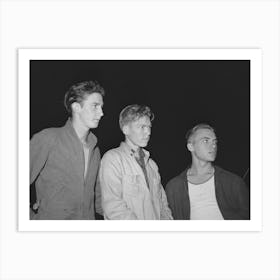 Three Boys From Los Angeles Who Are Looking For Work, San Diego, California, A Friend Told Them That They Could Mak Art Print