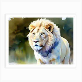 Lion Painting 103 Art Print