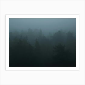 Foggy Forest 1 Art Print