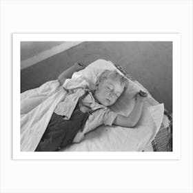 Little Boy Taking His Nap At The Work Projects Administration Nursery School At The Casa Grande Valley Farms, Pinal Art Print