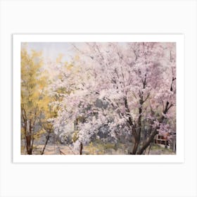 Tree Blossom Vintage Art Print