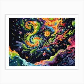 Galaxy Painting 4 Art Print