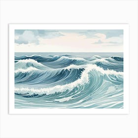 Ocean Waves 1 Art Print