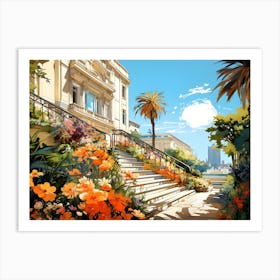 Cannes Flowers 3 Art Print