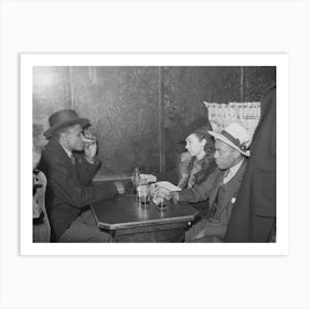 Booth In Tavern, Chicago, Illinois By Russell Lee Art Print