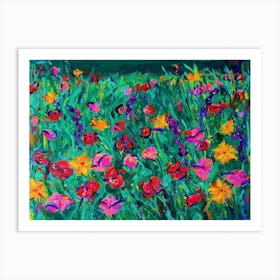 Floral Field Art Print