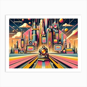 Futuristic City 2 Art Print