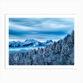 Snowy Mountains 9 Art Print