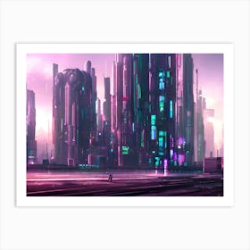 Futuristic City Art Print