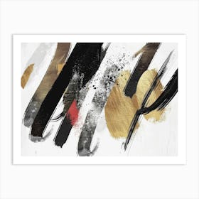 Abstract Brushstrokes Canvas Print 22 Art Print