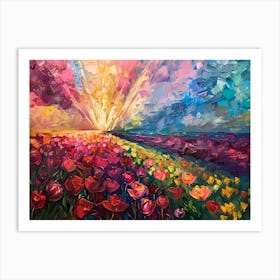 Tulips Fields Art Print