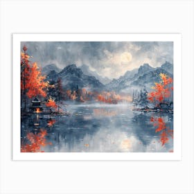 Autumn In The Mountains Canvas Print Art Print