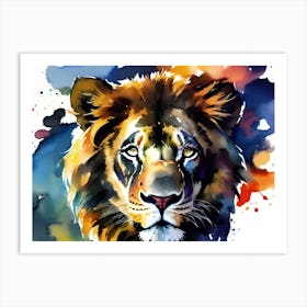 Lion Painting 19 Art Print