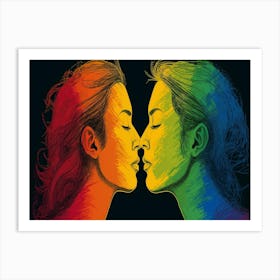 Rainbow Kiss 8 Art Print