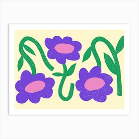 Purple Flowers 4 Art Print