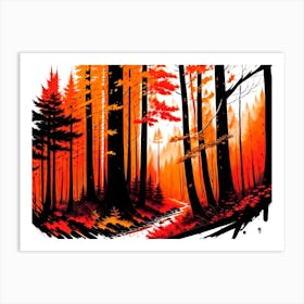 Autumn Forest 82 Art Print