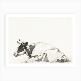 Lying Cow, Jean Bernard Art Print