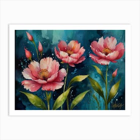 Peonies Art Print