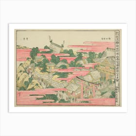 Fish Market By River In Edo At Nihonbashi Bridge, Katsushika Hokusai Art Print