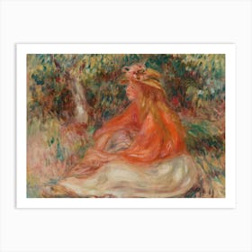 Seated Woman, Pierre Auguste Renoir Art Print