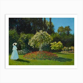 Lady In The Garden (1867), 1, Claude Monet Art Print
