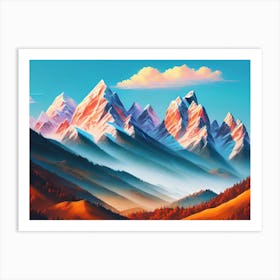 Mountains 4 Art Print