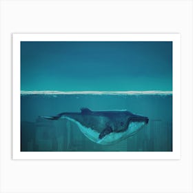 Whale In The Underworld Art Print
