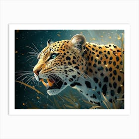 Fantasy Illustration Of A Wild Animal Leopard 1 Art Print