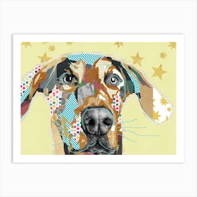 Cute Dog Collage Art Print