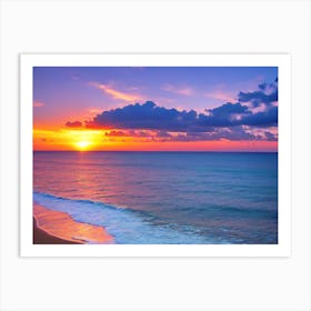 Sunset On The Beach 112 Art Print