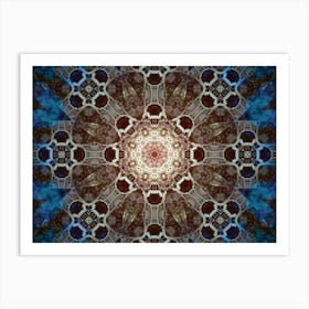 Abstraction Star Mandala Art Print