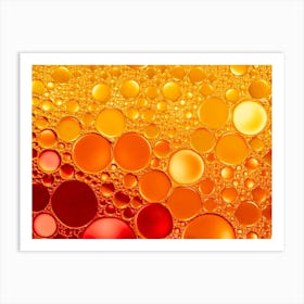 Abstract Background With Bubbles Art Print