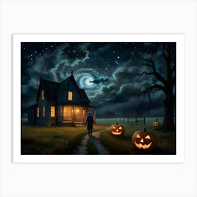 Haunted House 1 Art Print